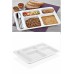 1 Adet  5 Bölmeli Kırılmaz Tabldot Tabak Self Servis Yemekhane Okul Lokanta Tabildot (40 cm x28 cm)