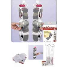 5 Adet Dolap İçi Asılabilir Temiz Çorap Düzenleyici Çorap Filesi Askılık