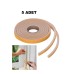 5 Adet Kapı Pencere Isı Yalıtım Süngeri Yapışkanlı Pencere Rüzgar Bandı 18MM x 2,5 MT 5 Adet Kapı Pencere Isı Yalıtım Süngeri Yapışkanlı Pencere Rüzgar Bandı 18MM x 2,5 MT