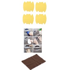 5li Set Araba Kapı Kolu Koruyucu Çizilme Önleyici Şeffaf Sticker Film Koruma Seti