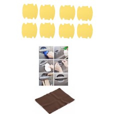 9lu Set Araba Kapı Kolu Koruyucu Çizilme Önleyici Şeffaf Sticker Film Koruma Seti