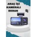 Araç Kamerası - 3 Kameralı Wifi Ön , İç ve Arka Full HD DVR Araç İçi Ekranlı Kamera