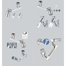 Esnek 1080° Musluk Başlığı 3 Eklemli Hareketli Su Modlu Lavabo Aparatı