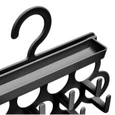 Kravat ve Şal Askısı - Takı ve Aksesuar Düzenleyici Askı - Siyah