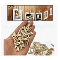 Mandal Mini Ahşap Mandal (10 Adet)