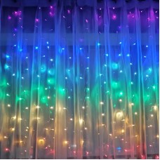 Perde Led  240 Ledli 8 Fonksiyonlu Dekor Lambası RGB