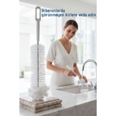 Premium Lüks Şişe ve Biberon Fırçası - Ultra Dayanıklı Profesyonel Temizlik & Kristal Parlaklık