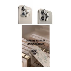 iPhone 16 Pro Max Kamera Lens Koruyucu Naturel