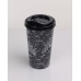 Kahve Bardağı - Kapaklı Desenli 650ML